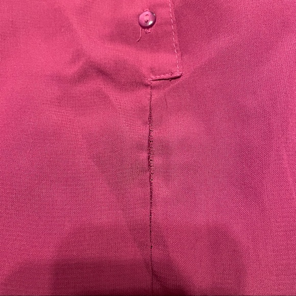 Magenta ruffled blouse - Tokito size 10 - Picture 5 of 5